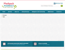 Tablet Screenshot of medipackpharmacy.com